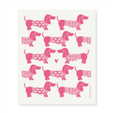 amazing swedish dishcloth pink dachshund