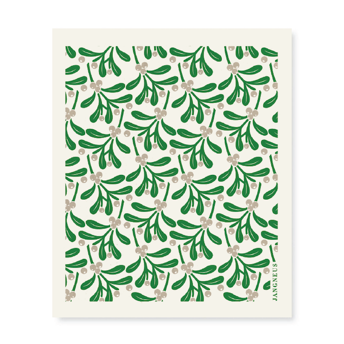 amazing swedish dishcloth green mistletoe