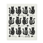 amazing swedish dishcloth 12 black cats by anneko