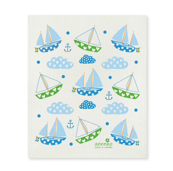 Sailboats - The Amazing Swedish Dish Cloth