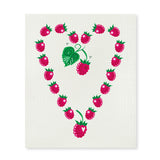amazing swedish dishcloth raspberry heart by anneko