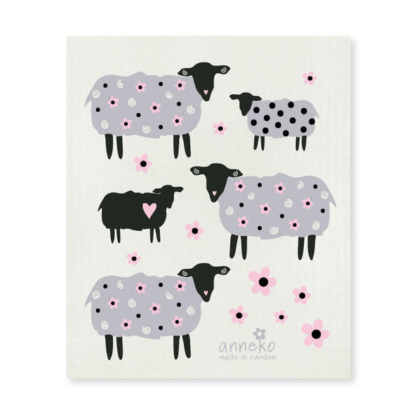 Sheep and Flowers - The Amazing Swedish Dish Cloth