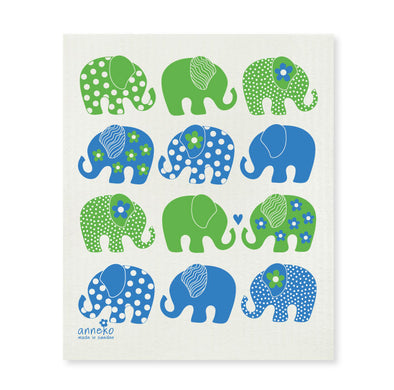 Elephant - Blue - The Amazing Swedish Dish Cloth