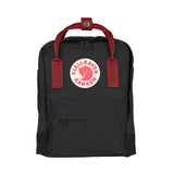 Black with Ox Red Straps - Mini Kanken Backpack