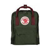 Forest Green - Ox Red straps Mini Kanken Backpack