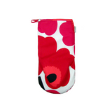 Pieni Unikko Oven Mitten - White / Fuchsia / Red