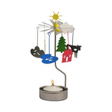 Sun and Clouds - Rotating Carousel Candle Holder