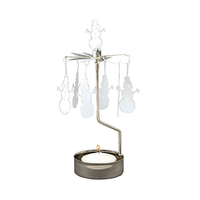 Snowman - Rotating Carousel Candle Holder