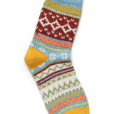 Multi Gold Norwegian Socks Small