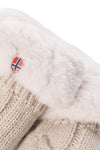 Knitted Mittens - Beige