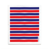 Stripe - Blue Red - The Amazing Swedish Dishcloth