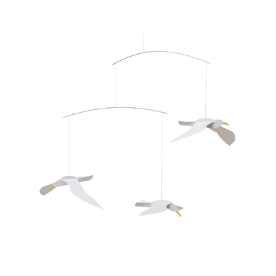 Three Soaring Seagulls Mobile