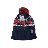 Snowflake Knit Children's Hat - Red, White, Blue