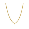 Tinsel Necklace Pearl Gold