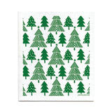 amazing swedish dishcloth green christmas forest