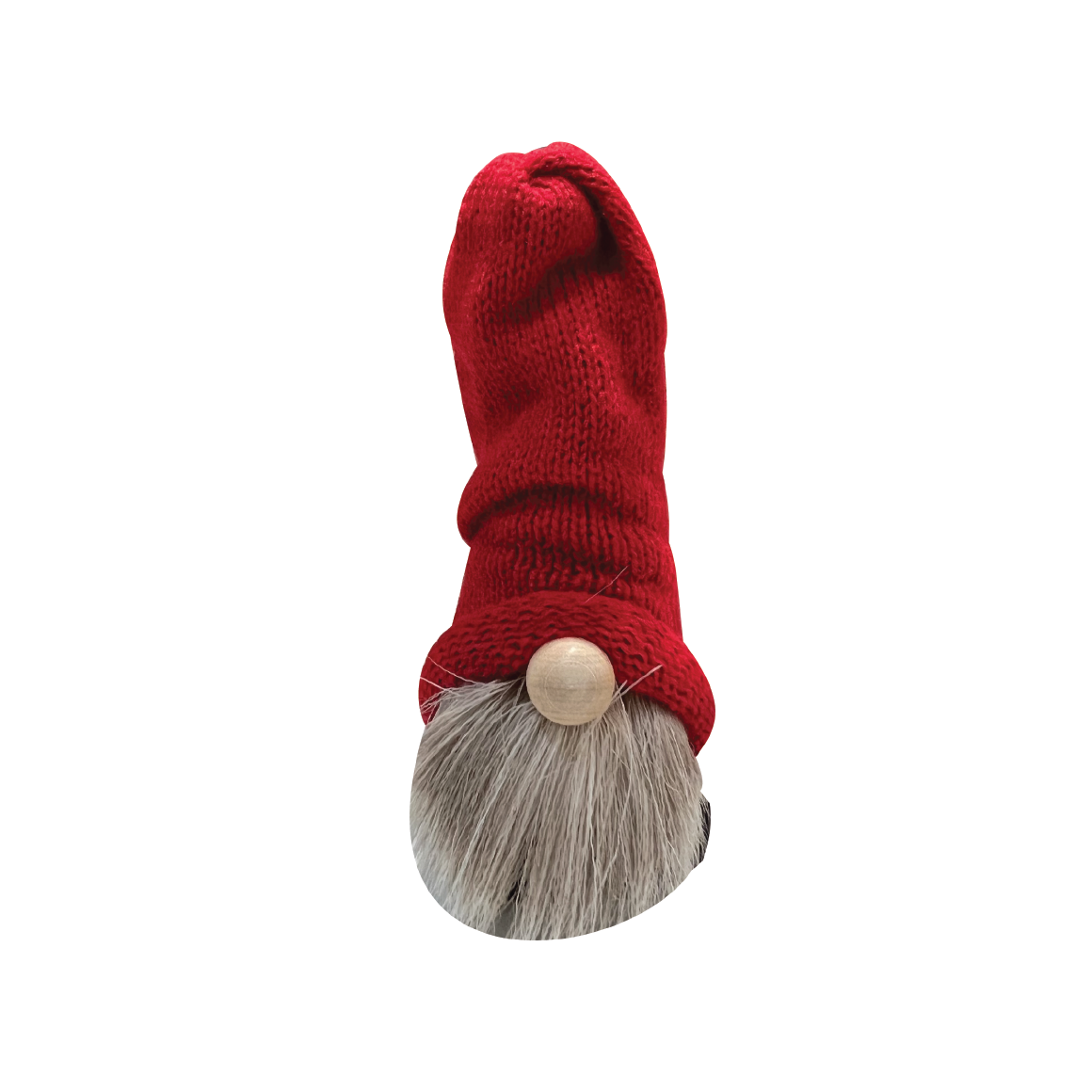 Tomte with Reindeer Beard, Knit Hat & Clogs