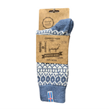 Icelandic Flag Socks, Blue/Cream