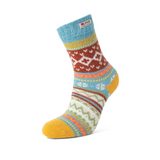 Multi Gold Norwegian Socks Small