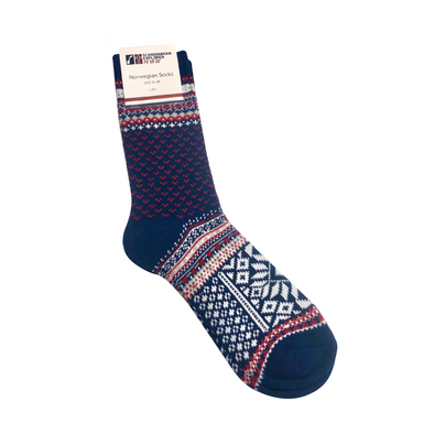 Blue - Norwegian Socks Large