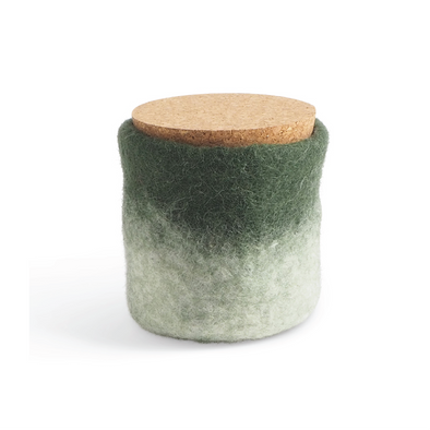 Felt Jar - Moss Green