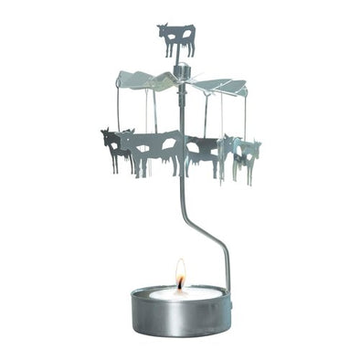 Cows - Rotating Carousel Candle Holder