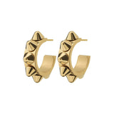 Peak Creoles Small Gold Earrings