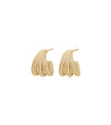 Rope Creoles Triple Gold Earrings