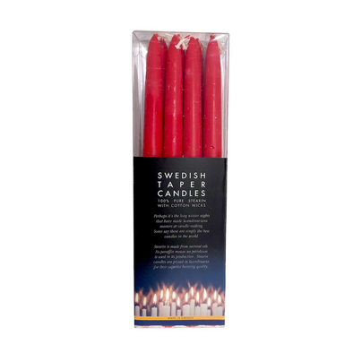 Taper Candles - Red, 10"
