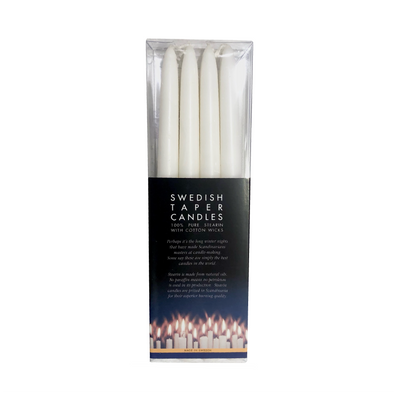 Taper Candles - White, 10"
