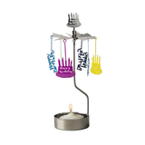 Happy Birthday - Rotating Carousel Candle Holder