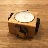 Cat Wooden Tealight Candle Holder