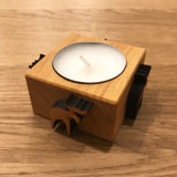 Moose Wooden Tealight Candle Holder