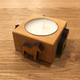 Dala Horse Wooden Tealight Candle Holder