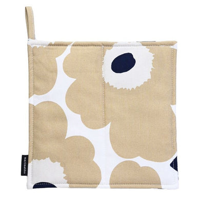 Pieni Unikko Potholder - Off-White, Beige, Blue