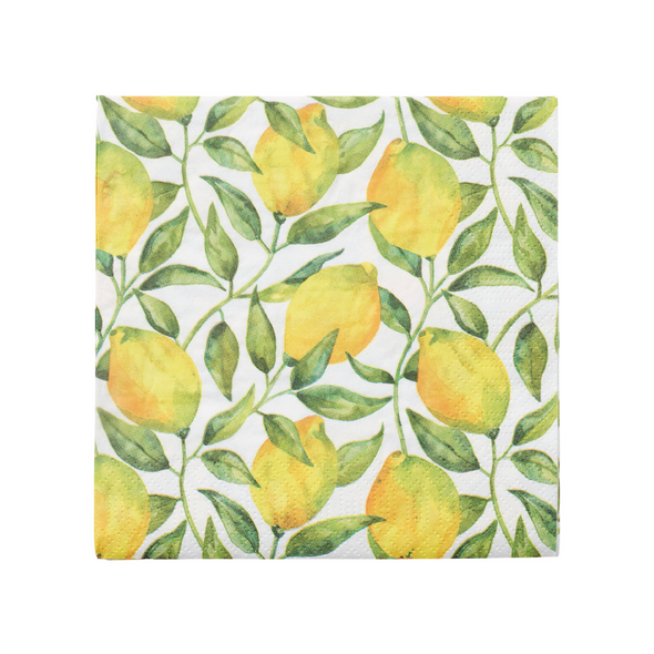 Lemon Tree Paper Napkins - 20 pack
