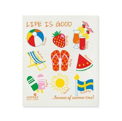 Life is Good - Summer - The Amazing Swedish Dish Cloth