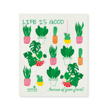 Life is good - Green Plants - The Amazing Swedish Dish Cloth