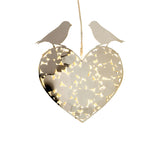 White Light - Lovebirds Heart Decoration