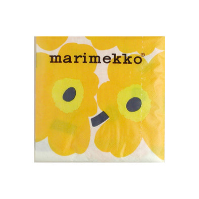Marimekko Uniko Yellow Paper Napkins