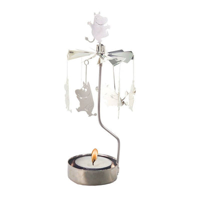 Moomin - Silver - Rotating Carousel Candle Holder