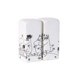 Moomin Family Salt and Pepper Shakers White/Black