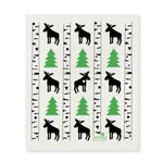 amazing swedish dishcloth moose birch pine trees 
