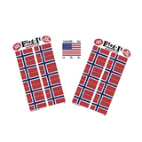 Norwegian Flag Acid Free Stickers