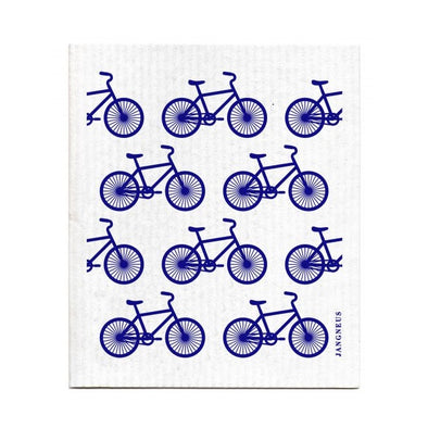 Bikes - Blue - The Amazing Swedish Dish Cloth