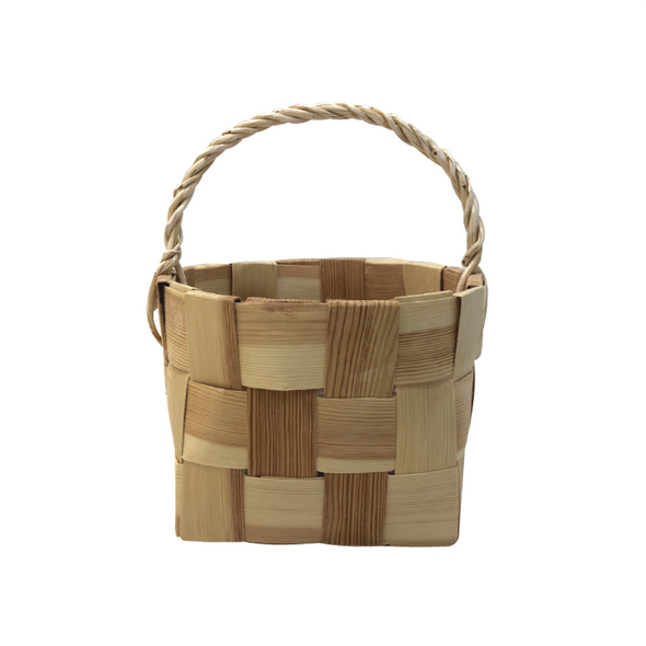 Woven Wooden Mushroom Basket