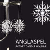 White Star - Rotating Carousel Candle Holder