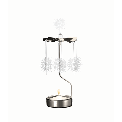 White Star - Rotating Carousel Candle Holder