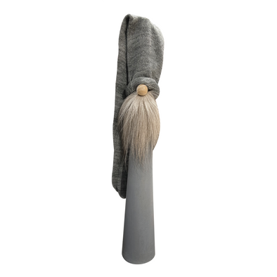 Long Tomte with Reindeer Beard, Grey with Grey Hat